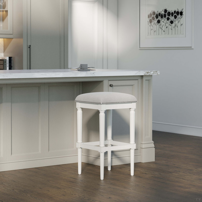 Tabouret 31 "H, Blanc