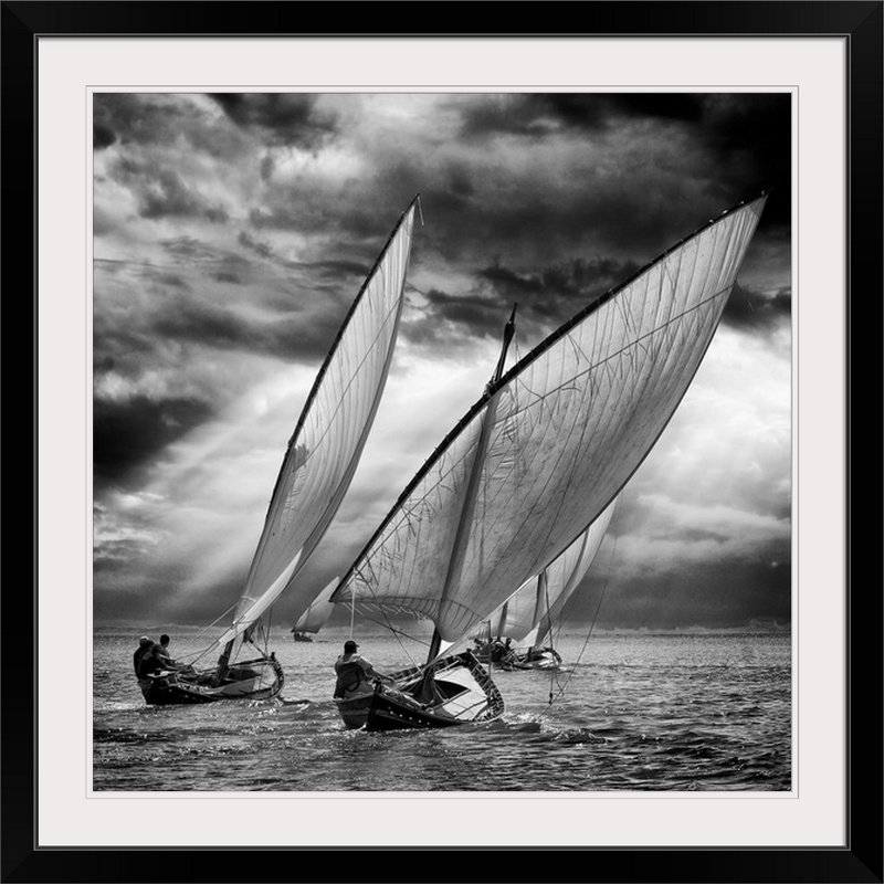 Straub Coastal, Black Frame, 24" H x 24" W x 1" D