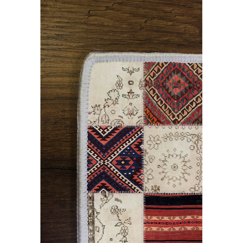 Eco-Friendly Area Rug (2 ft x 3.3 ft), 100% Polyester, 650 g/m² | Antibacterial & Non-Slip PVC Dot Underside, Pile Height: 0.2 inches | Machine Washable, Digital Print Design, Perfect for Living Room & Bedroom Decor