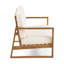 Table basse belge avec structure en lattes de bois, coussins d'eau pour terrasse, largeur 33,5 pouces, croquis en couleur.