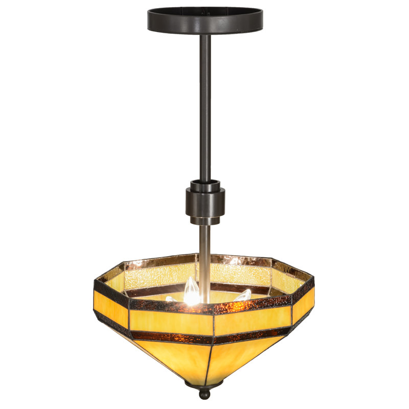 3 - Light Semi Flush Mount