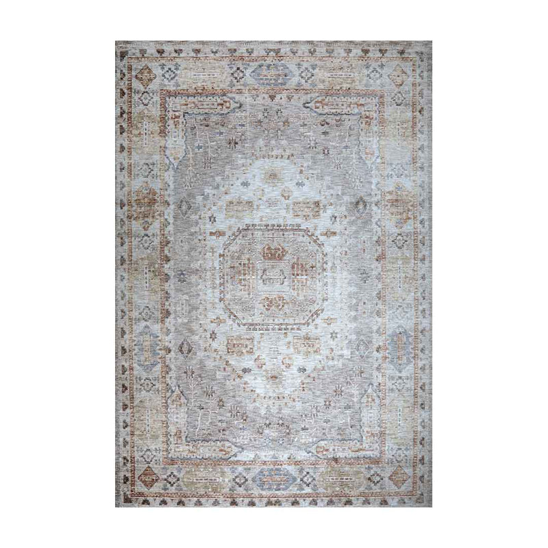 Emerald Empire Antrasit And Beige Area Rug, Rectangle 120 x 155 cm