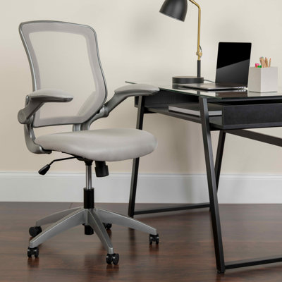 Bonavant Mid-Back Mesh Swivel Ergonomic Task Office Chair with Flip-Up Arms