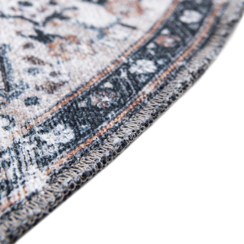 Oluremi Oriental Indoor Rug, Round 4'