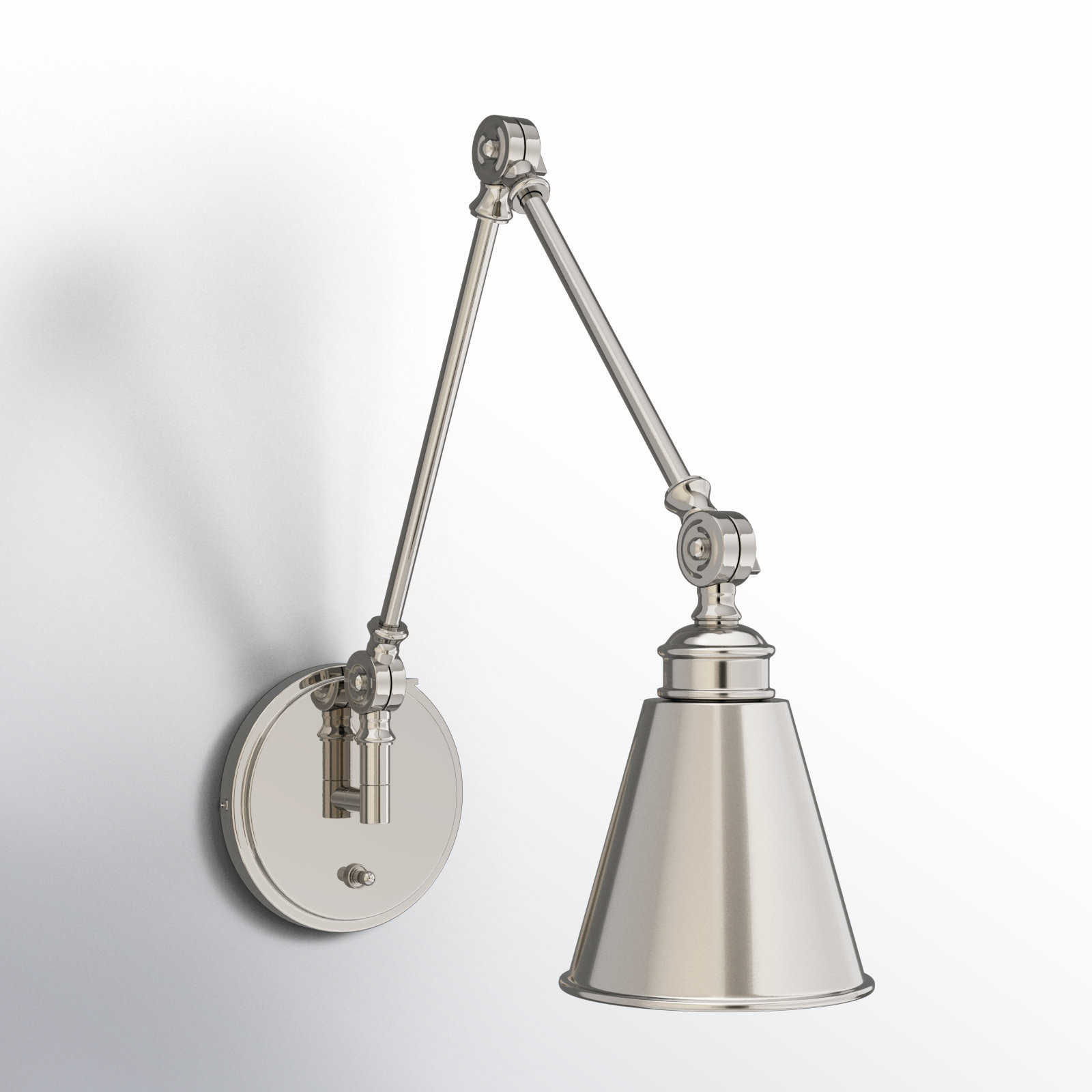 Beckham 1 - Light Plug-in Swing Arm, Polished Nickel