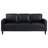 Ruth Black 2-Piece Track Arm Sofa Set