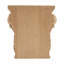 Applique en bois majestueux 4 po x 3-7 / 8 po x 1 po Acanthus-75104823