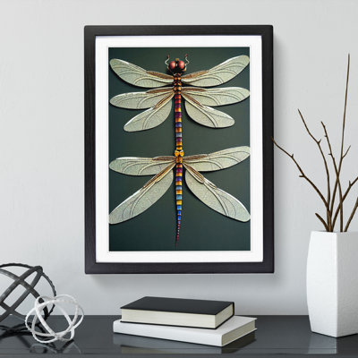 Opulent Dragonflies - Framed Print