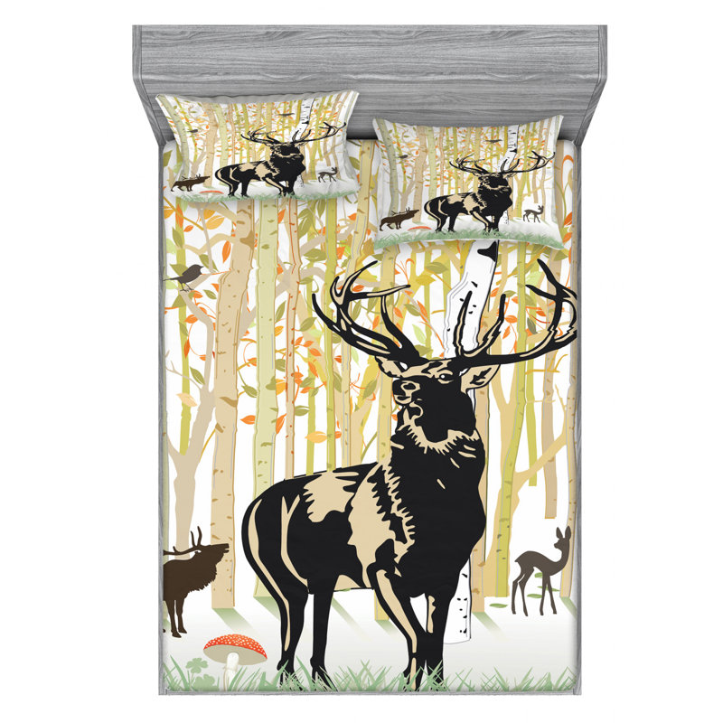 Microfiber Sheet Set, Queen Sheet Set with Fitted Sheet