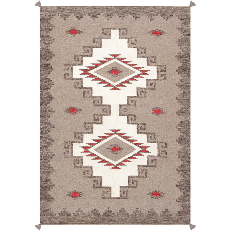Tapis tissé à la main Tuscany, Rectangulaire 4 pi x 6 pi