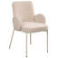 50 cm H Boucle Armchair in Beige