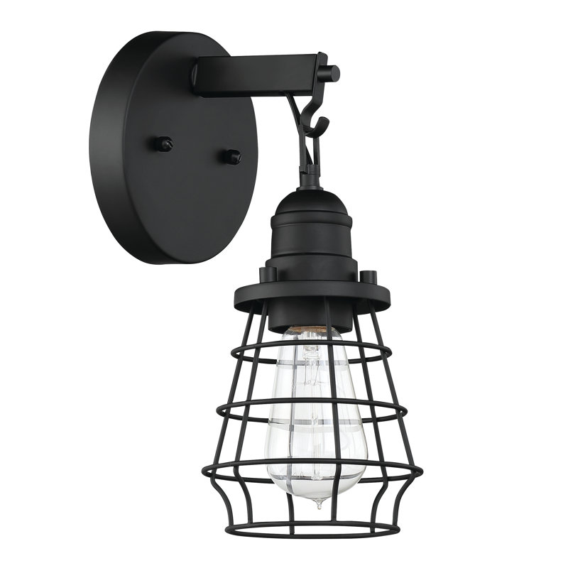 Duppstadt Armed Sconce, Flat Black, Flat Black