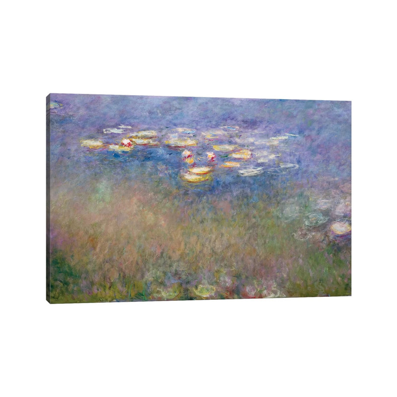 Water Lilies C.1915-26 by Claude Monet - Wrapped Canvas Gallery-Wrapped Canvas Giclée, 20.32 cm H x 30.48 cm W