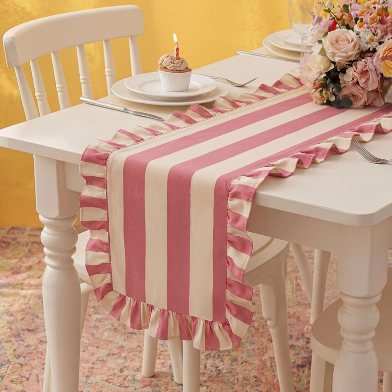 Chemin de table Ruffle Edge