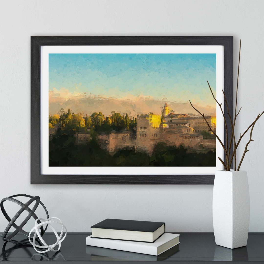 The Alhambra in Granada Spain - Framed Print
