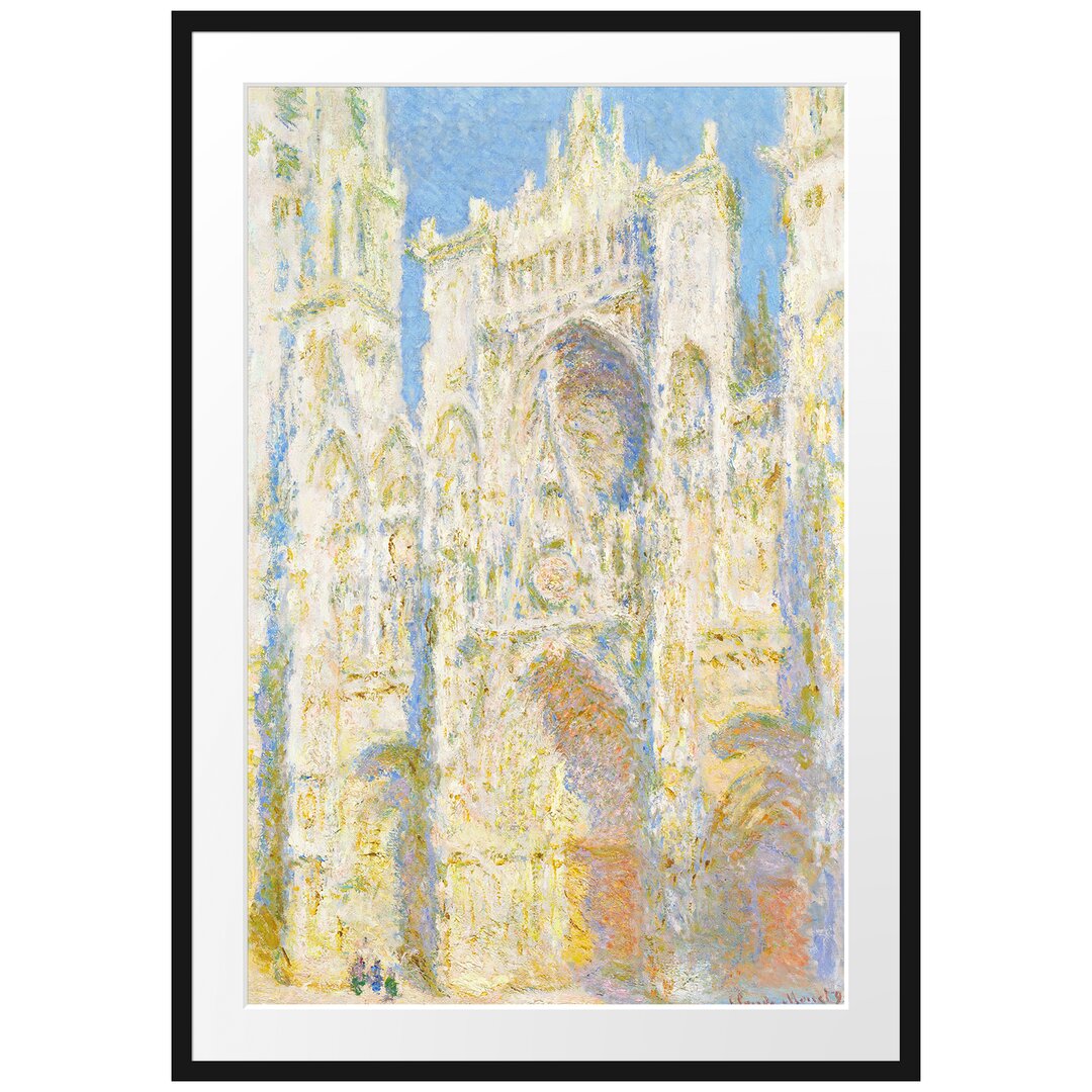 Gerahmter Kunstdruck Rouen Cathedral I von Claude Monet