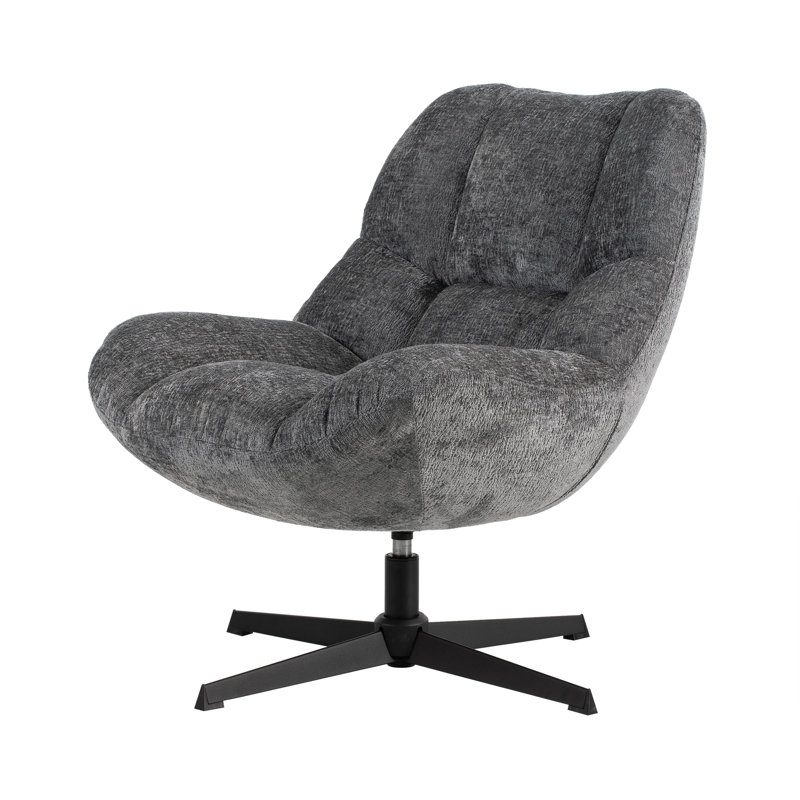 Silverdale Upholstered Chenille Swivel Armchair