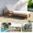 Outdoor Lounge Chair With Adjustable Backrest And High-density Foam Cushion-162209860