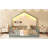 Full Floor Bed With High Rails, Wooden Montessori Bed With Light-809475554-809475558