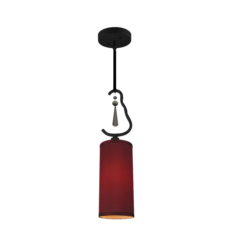 Haley 1 - Light Single Pendant, Maroon
