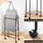 Slim Laundry Hamper With Lid, 50L Small Rolling Laundry Basket On Wheels, 7.9 Narrow Dirty Cloth Cart-1107281104