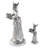 8'' H Pewter Tabletop Candlestick
