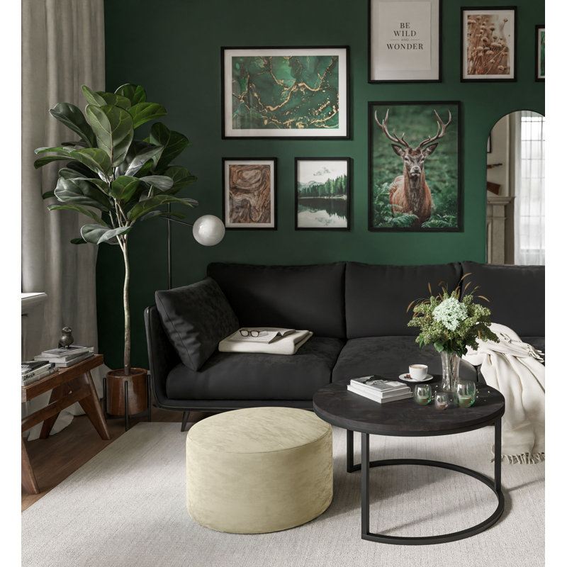 Gwendal Frame Coffee Table, Black