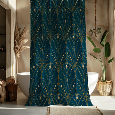 Rideau de douche Deep Teal Deco