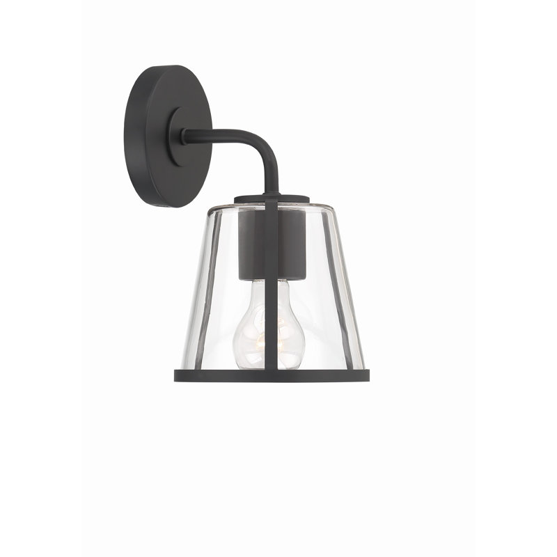 Asheboro Dimmable Bath Sconce, Black