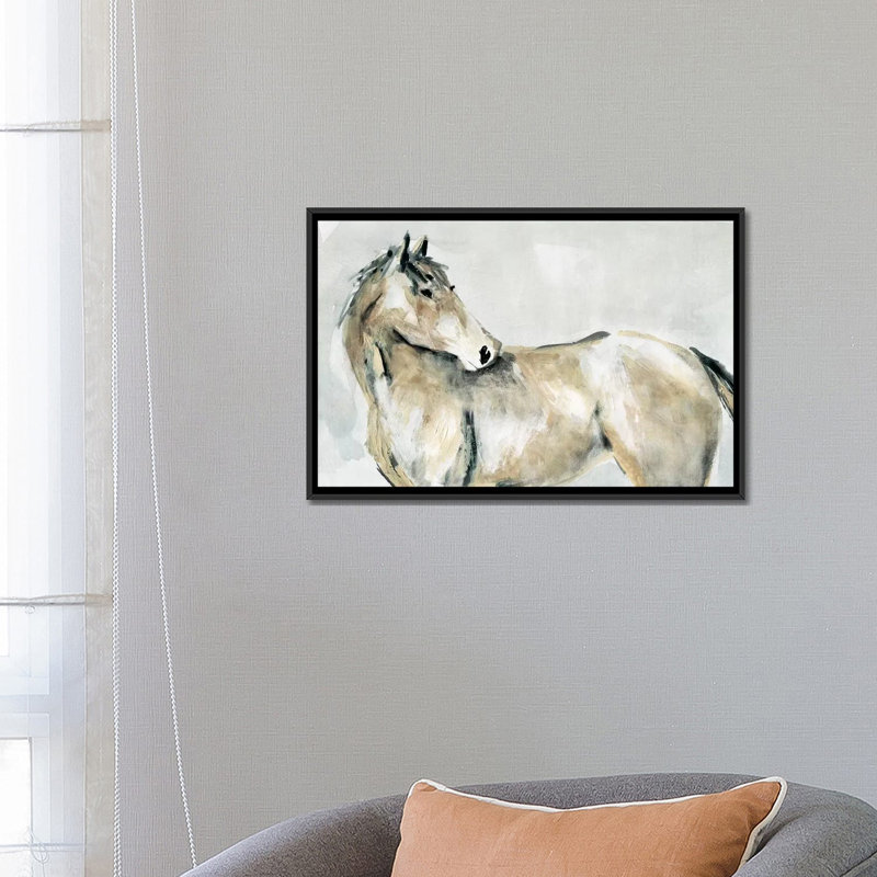 « turning to home », reproduction sur toile, H 18 po x l 26 po x P 1,5 po, Toile avec cadre noir, Pas de tapis