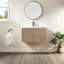 Meuble-lavabo mural simple 30 po avec lavabo en résine-1720960007
