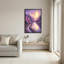 Toile mauve et fleurs de cerisier roses sur un lac-133483030