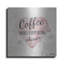 «Coffee Makes Everything Okayer» par Britt Hallowell, art mural en métal-1475256285