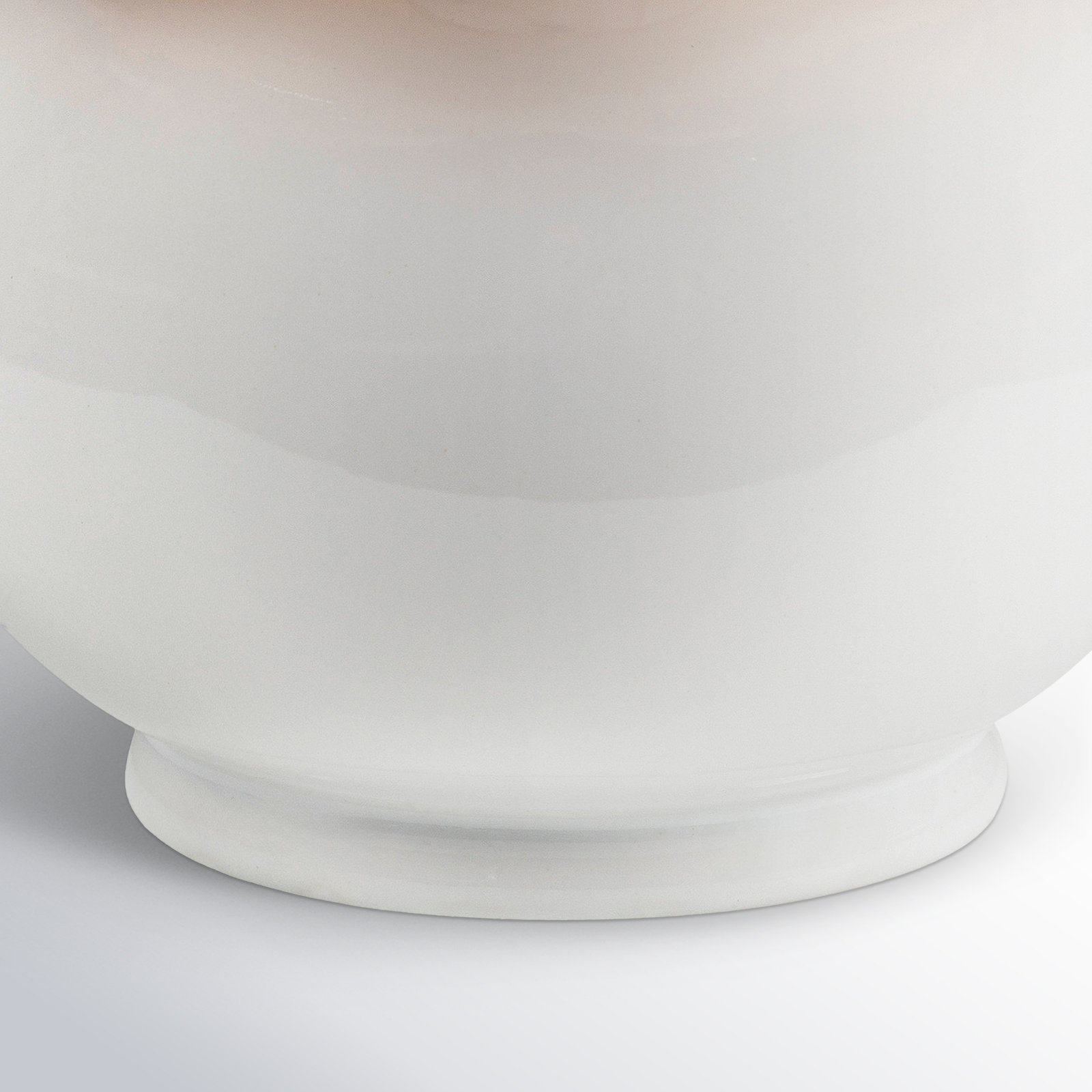 Momsen Scallop Shade Lamp, White, 13"" H x 8"" W x 8"" D, Natural
