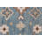 Hand Knotted Oushak Wool Rug- Transitional Blue & Cream Floral Area Rug- Premium Hand-Woven Traditional Rug-1019101679