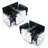 2 PCS Solar Motion Sensor Lights 138 LED 1000LM Wireless LED 3 Adjustable Head Wide Angle Illuminate