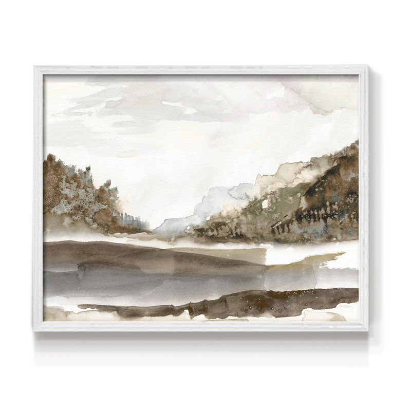 Mountain Time - Reproduction encadrée - Restickable, H 11 po x l 14 po, Blanc