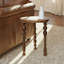 Table d'appoint en bois de manguier avec pieds tournés
