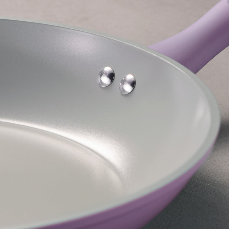 14-Piece Purple Aluminum Ceramic Cookware Set