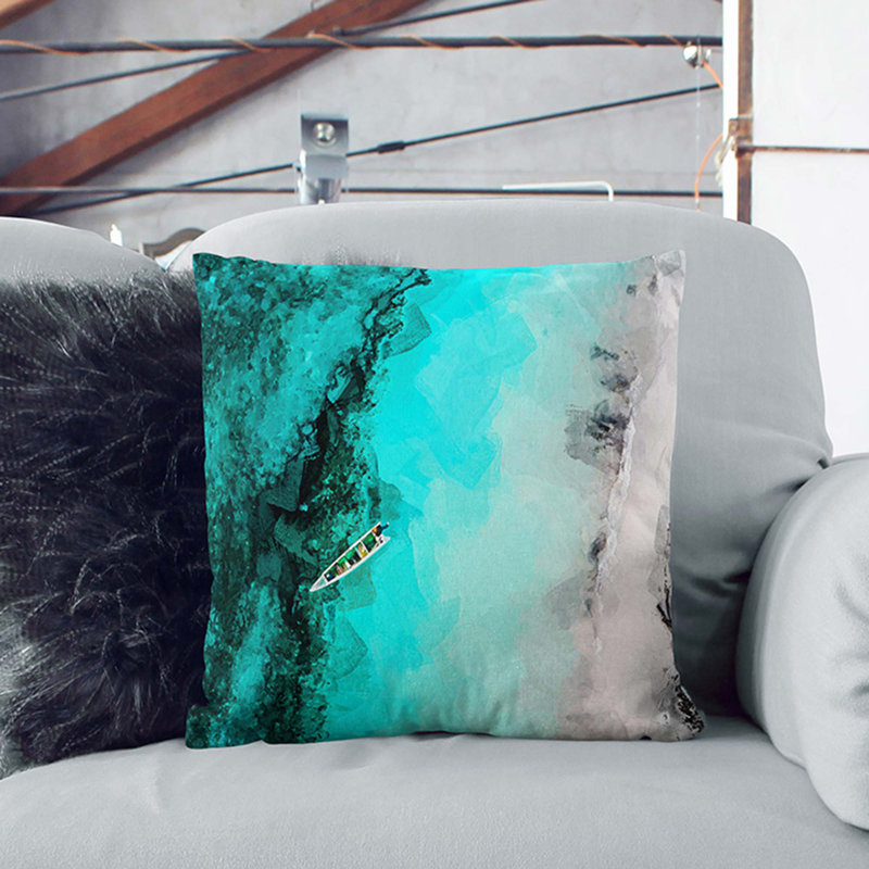 Square Throw Cushion, 55 x 55 cm, Black