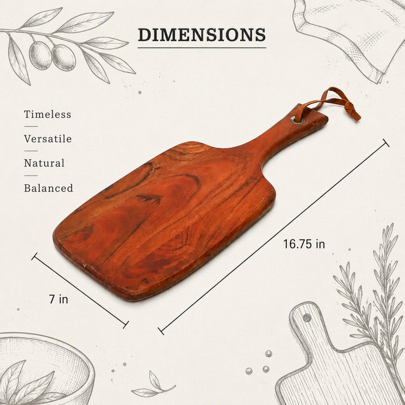 Ensemble de 3 planches à découper en bois d'acacia de qualité supérieure, idéales pour hacher, trancher et servir.