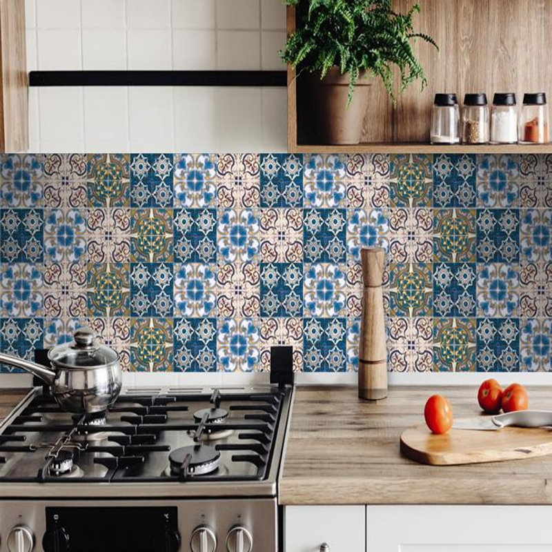 Carrelage mosaïque en vinyle Agean, H 6 po x l 6 po x P 0,1 po