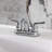 Kingston Brass Naples Two-Handle 3-Hole Deck Mount 4" Centerset Bathroom Faucet with Plastic Pop-Up-11177615