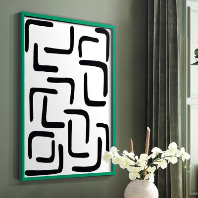 Shuffle III Framed Print - Solid Wood
