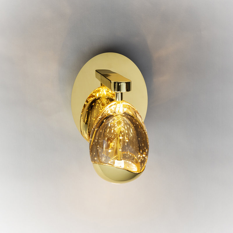 Daudi LED Armed Sconce, Gold