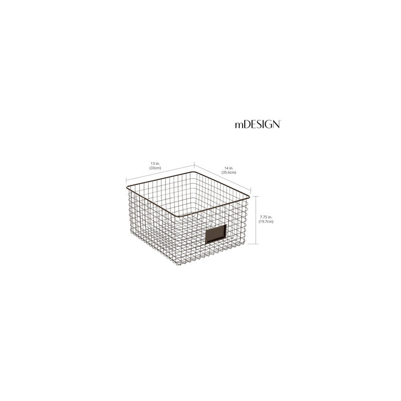 Omaha Closet Basket 14 x 13 x 7.75 M2, Bronze