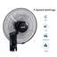 Geepas 16-inch Wall Mounted Fan With Remote Control, 60w Electric Cooling Fan For Home Or Office Use