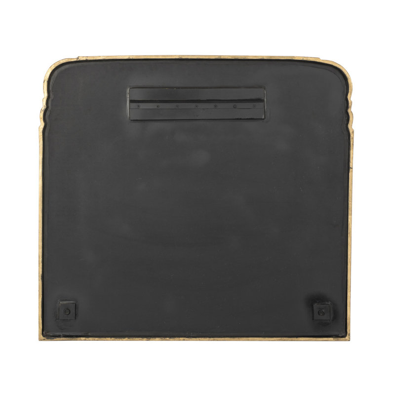 Loire Mantle Mirror-Antiqued Gold Leaf, Horizontal, 36" x 39.5"