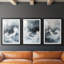 NAUTICAL Series CCXI - Impression encadrée sur mesure de qualité supérieure - 3 pièces-1449640233