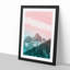 Cloud Stripe over the Mountains in Abstract - Picture Frame Graphic Art Print-55680718-55680722